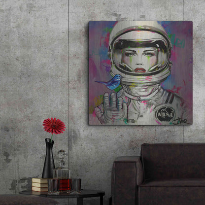 Luxe Metal Art 'Nova Nova' by Loui Jover, Metal Wall Art,36x36