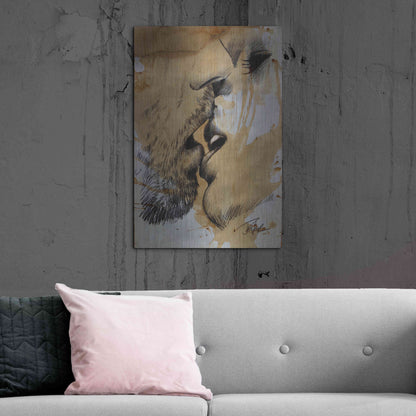 Luxe Metal Art 'Now Or Never' by Loui Jover, Metal Wall Art,24x36
