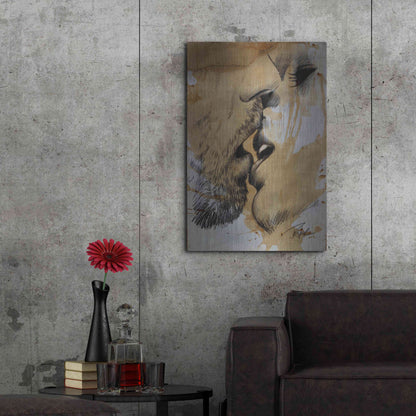 Luxe Metal Art 'Now Or Never' by Loui Jover, Metal Wall Art,24x36