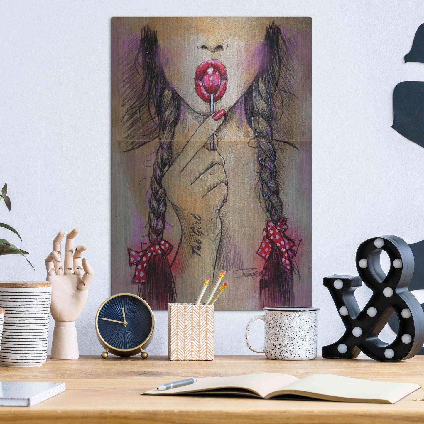Luxe Metal Art 'Raspberry' by Loui Jover, Metal Wall Art,12x16