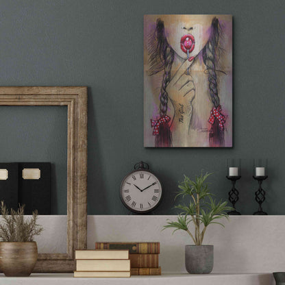Luxe Metal Art 'Raspberry' by Loui Jover, Metal Wall Art,12x16