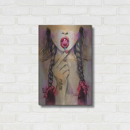 Luxe Metal Art 'Raspberry' by Loui Jover, Metal Wall Art,16x24