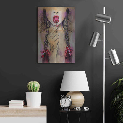 Luxe Metal Art 'Raspberry' by Loui Jover, Metal Wall Art,16x24
