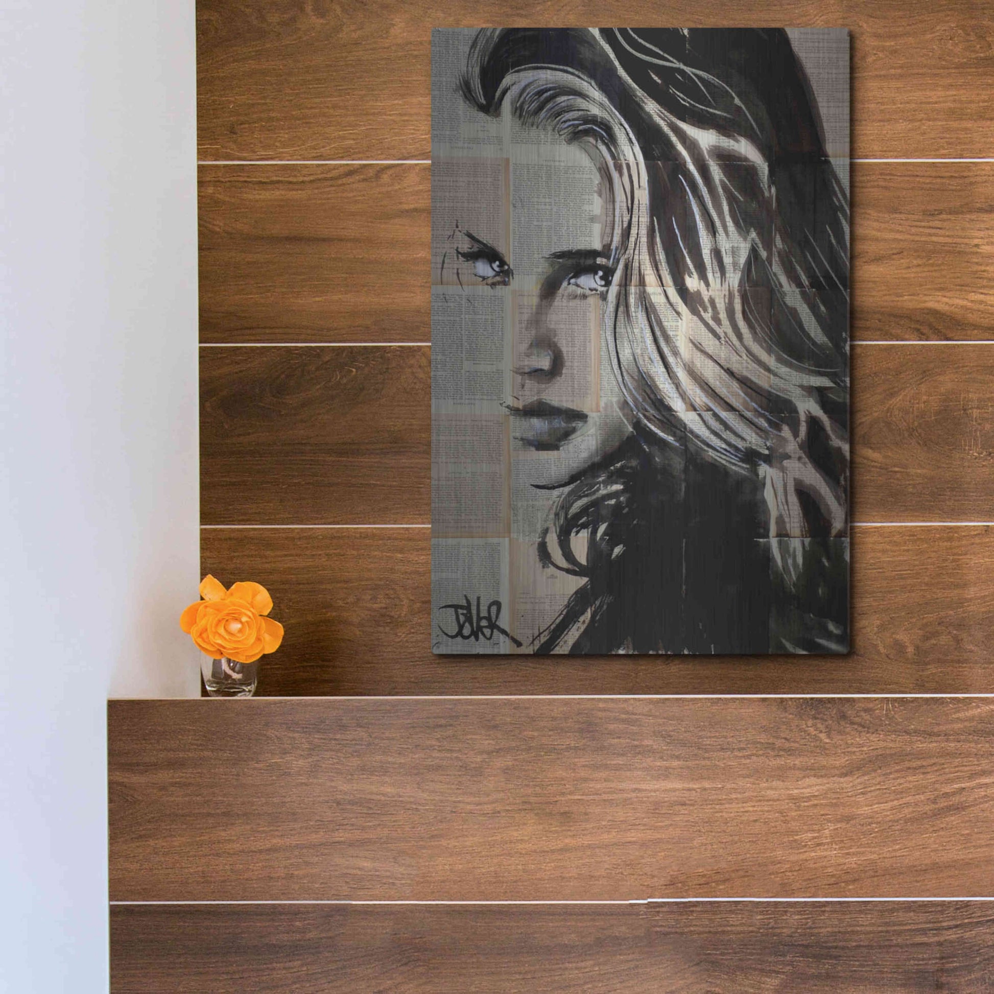Luxe Metal Art 'Shine On' by Loui Jover, Metal Wall Art,12x16