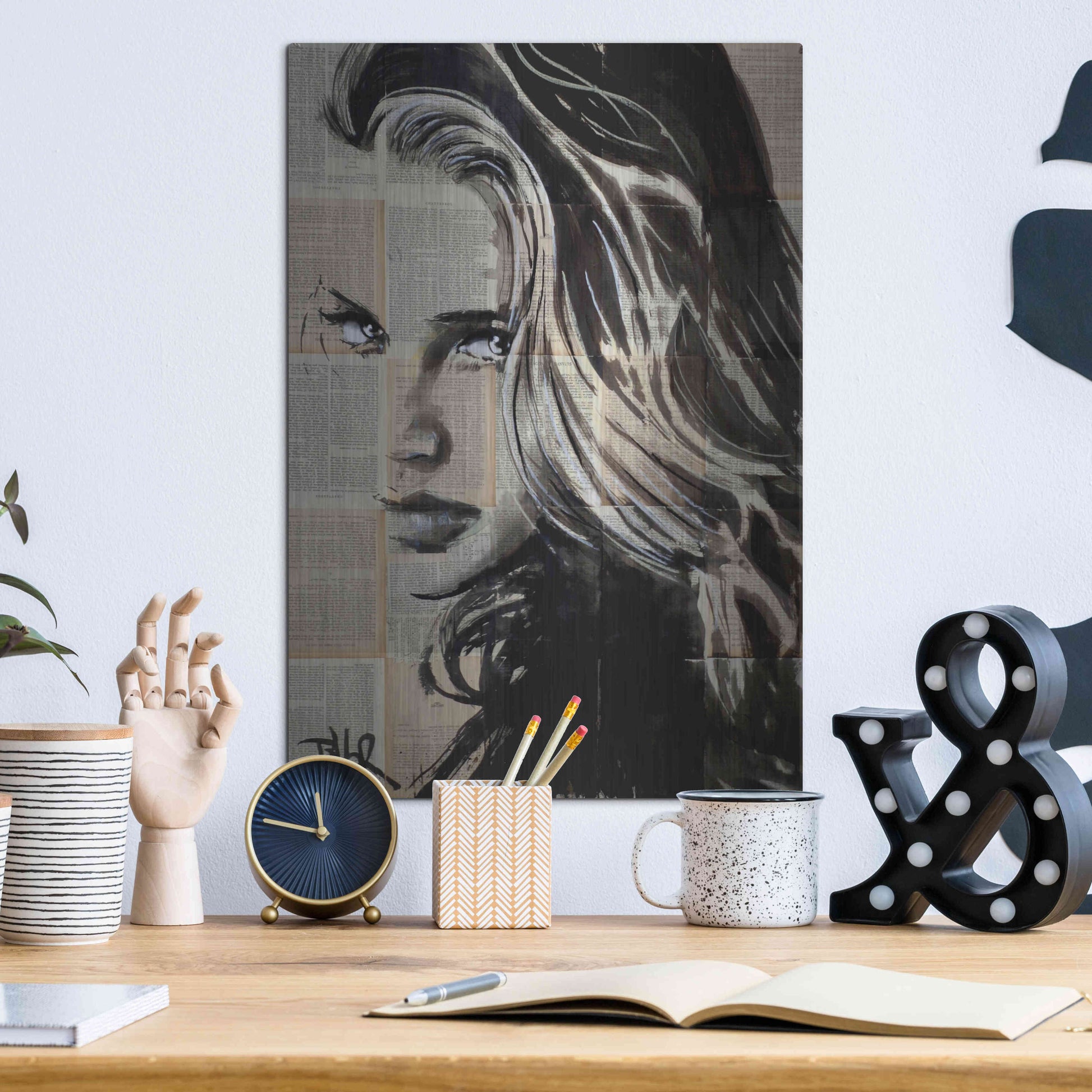 Luxe Metal Art 'Shine On' by Loui Jover, Metal Wall Art,12x16