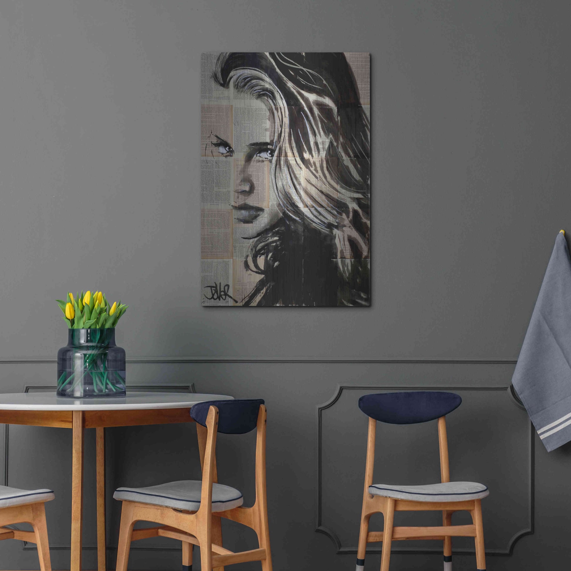 Luxe Metal Art 'Shine On' by Loui Jover, Metal Wall Art,24x36