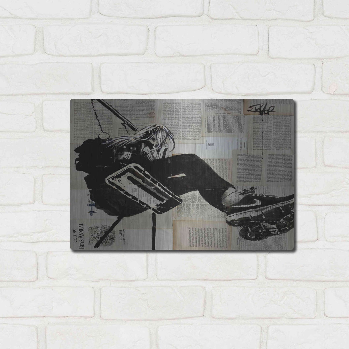 Luxe Metal Art 'Sway Away' by Loui Jover, Metal Wall Art,16x12