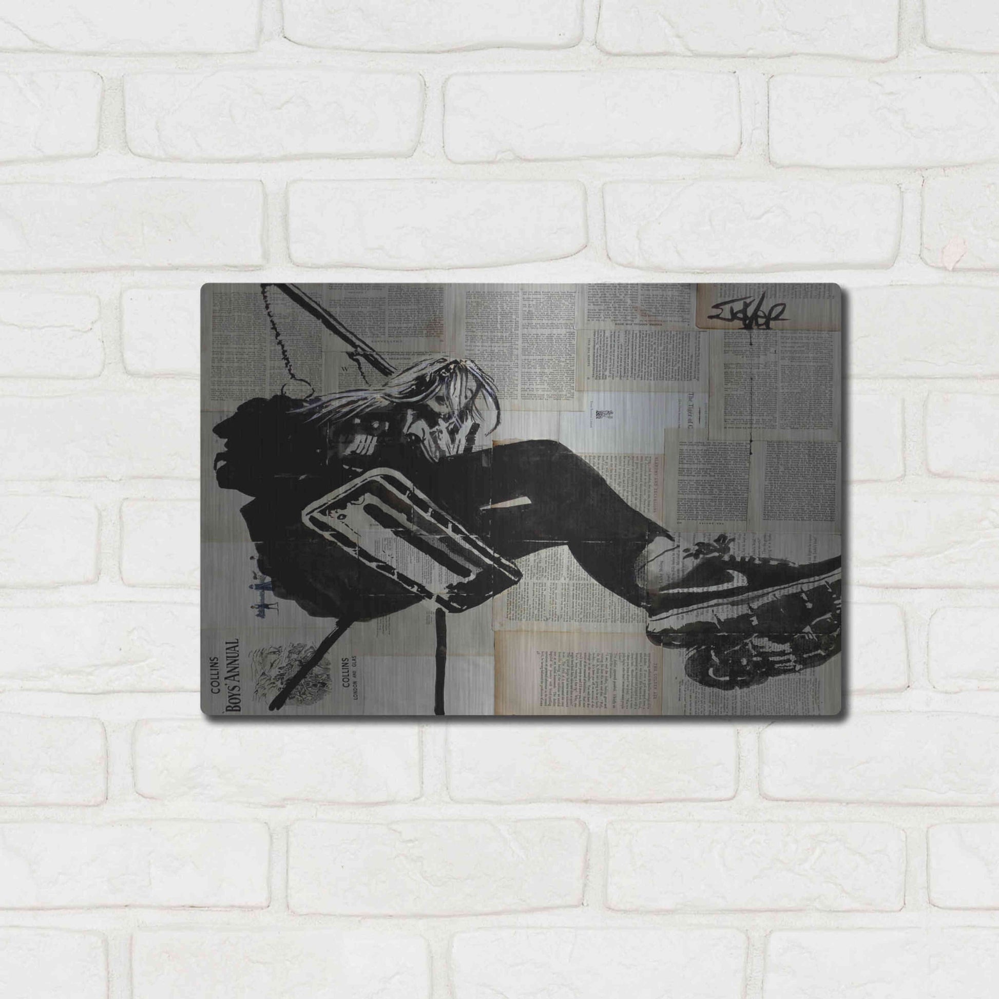 Luxe Metal Art 'Sway Away' by Loui Jover, Metal Wall Art,16x12