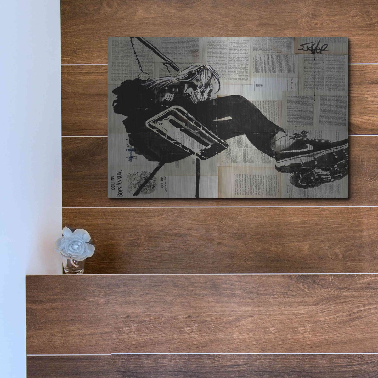 Luxe Metal Art 'Sway Away' by Loui Jover, Metal Wall Art,16x12