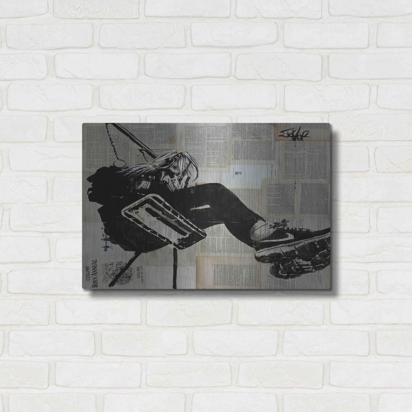 Luxe Metal Art 'Sway Away' by Loui Jover, Metal Wall Art,24x16