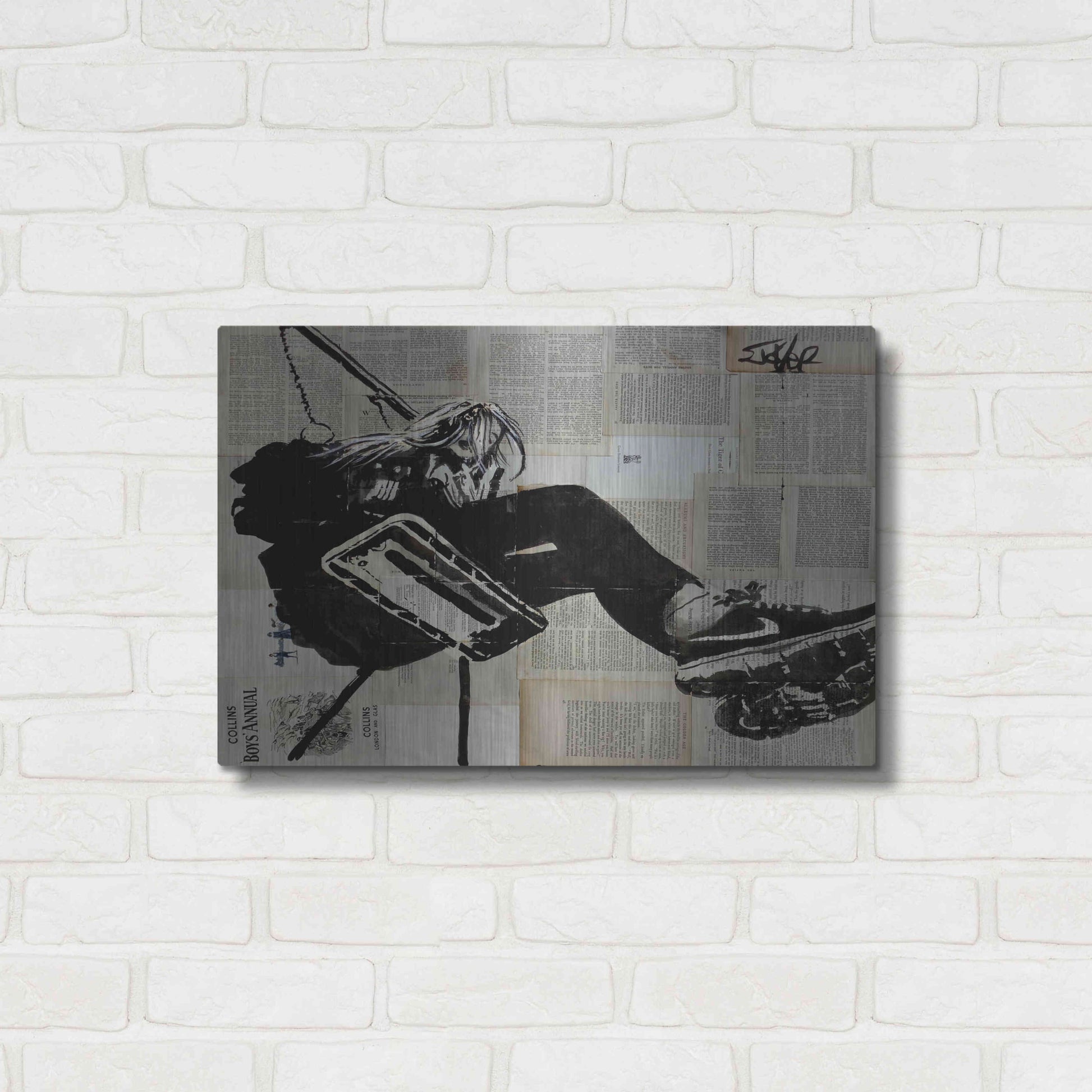 Luxe Metal Art 'Sway Away' by Loui Jover, Metal Wall Art,24x16