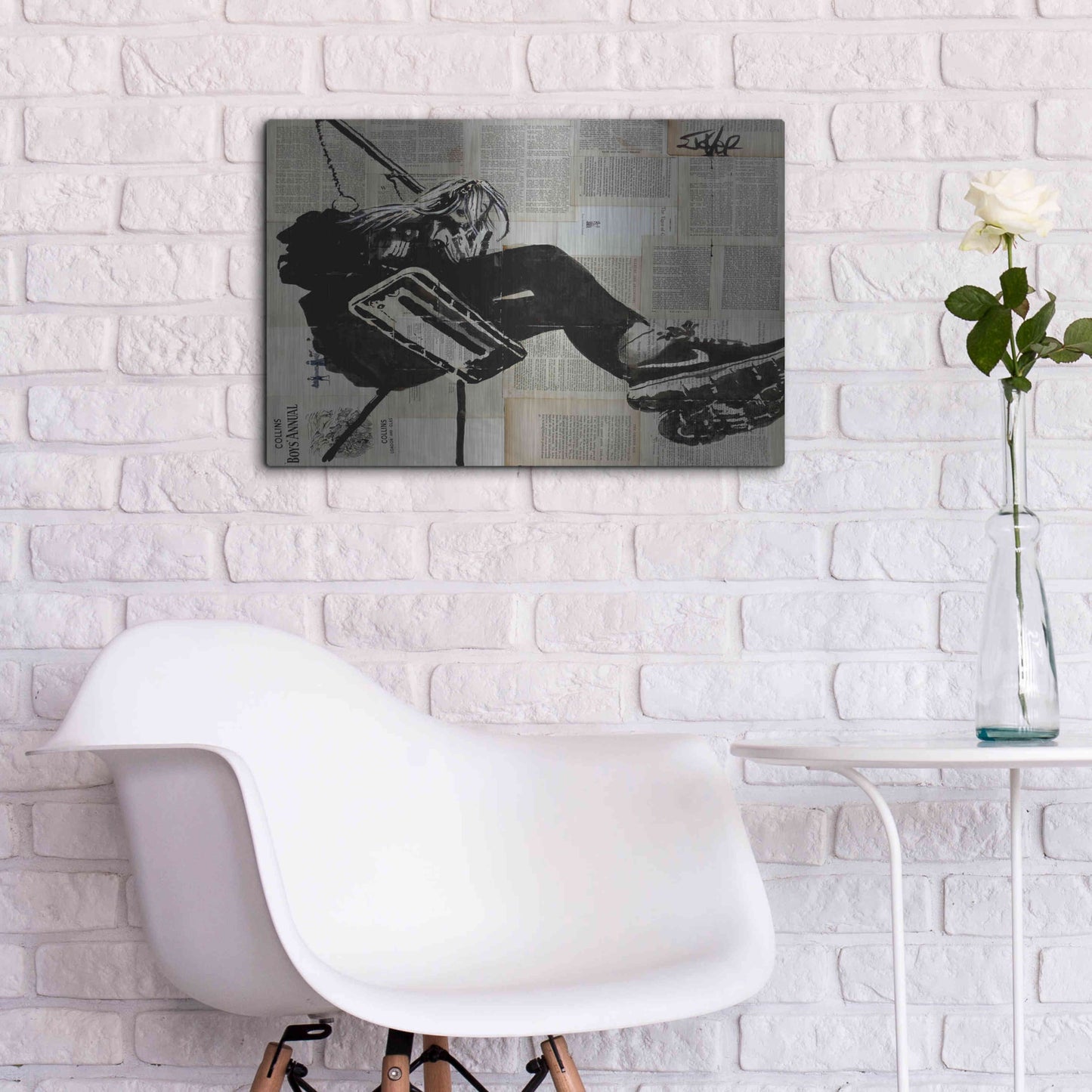 Luxe Metal Art 'Sway Away' by Loui Jover, Metal Wall Art,24x16