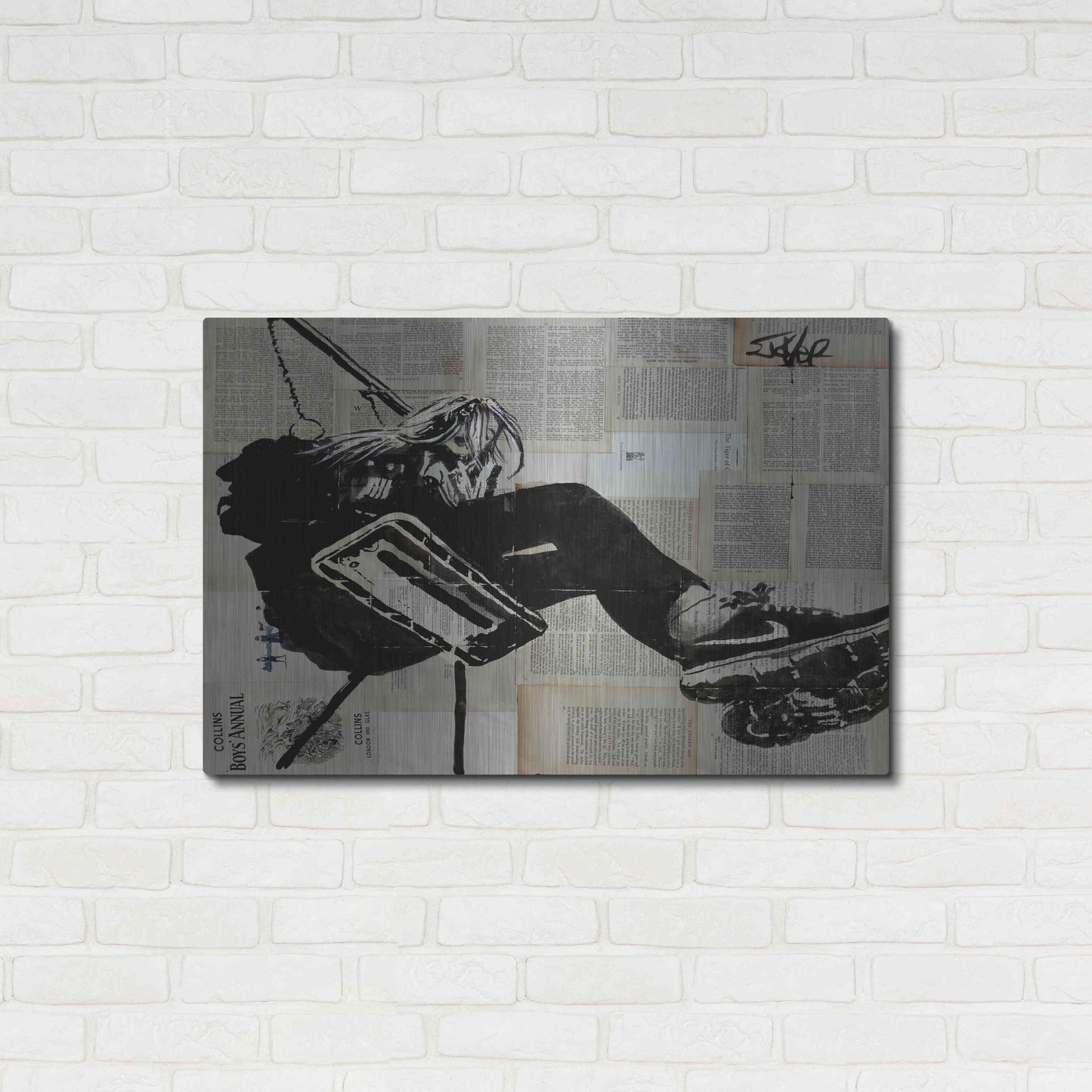 Luxe Metal Art 'Sway Away' by Loui Jover, Metal Wall Art,36x24
