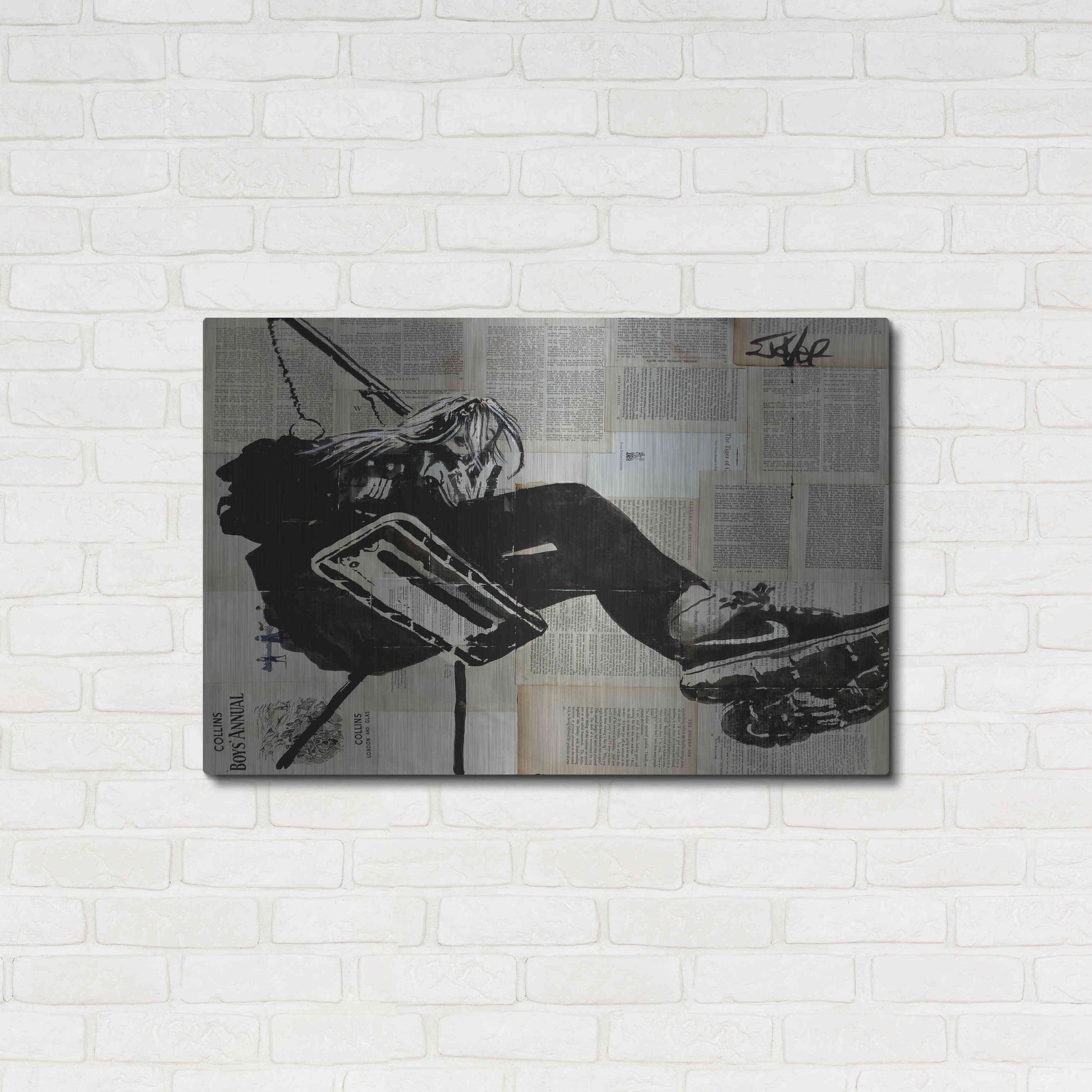 Luxe Metal Art 'Sway Away' by Loui Jover, Metal Wall Art,36x24