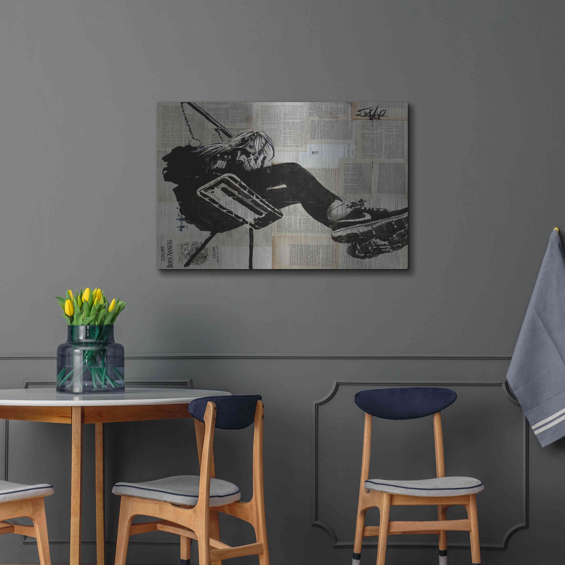 Luxe Metal Art 'Sway Away' by Loui Jover, Metal Wall Art,36x24