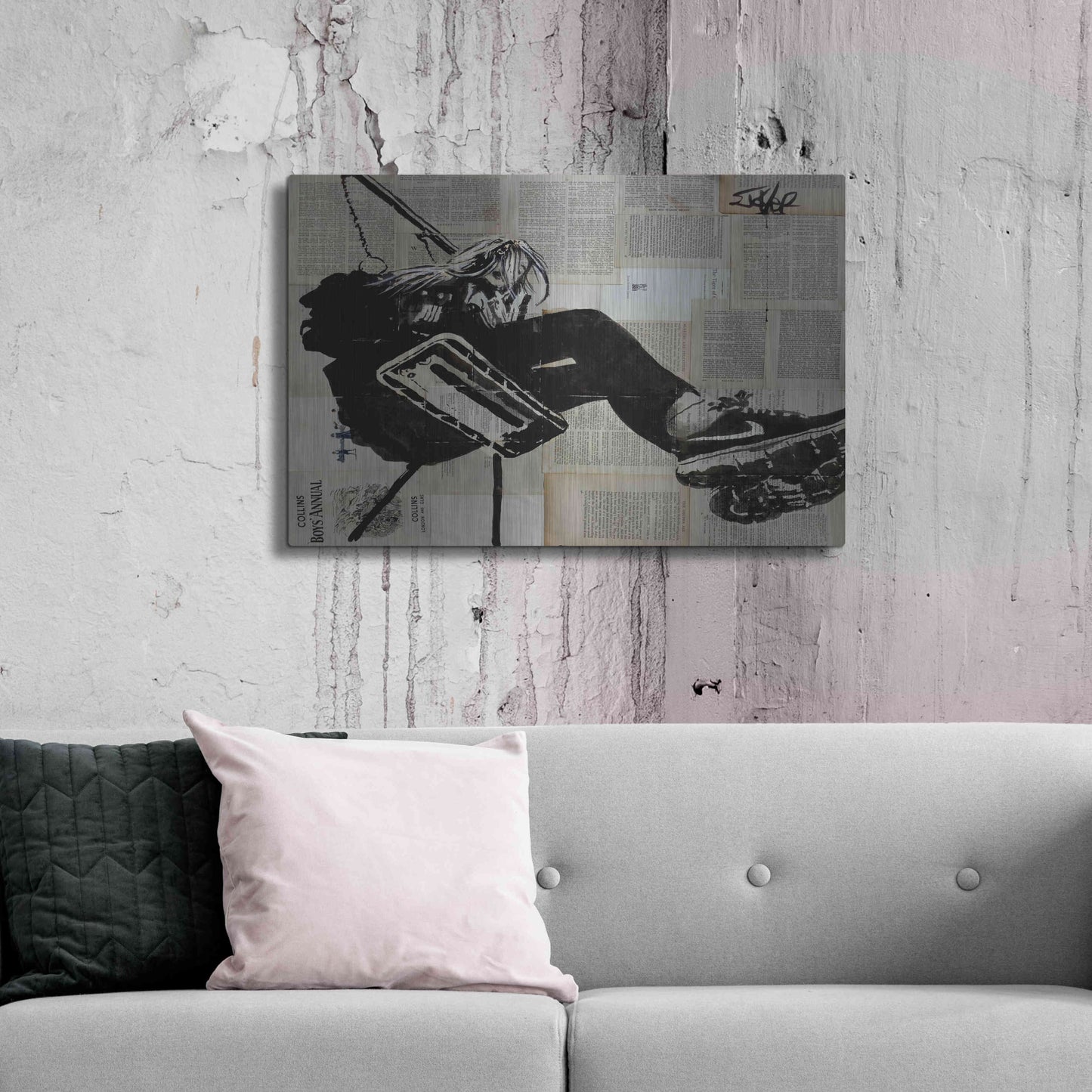Luxe Metal Art 'Sway Away' by Loui Jover, Metal Wall Art,36x24