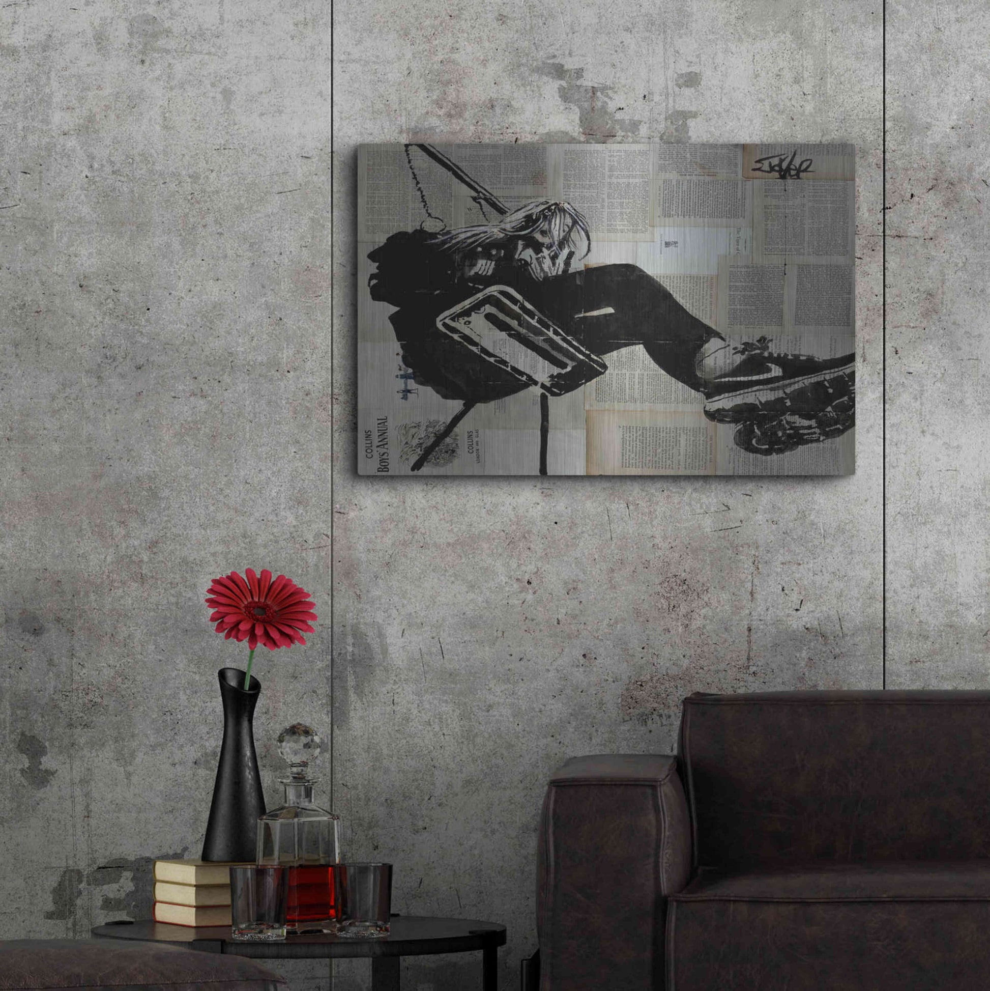 Luxe Metal Art 'Sway Away' by Loui Jover, Metal Wall Art,36x24
