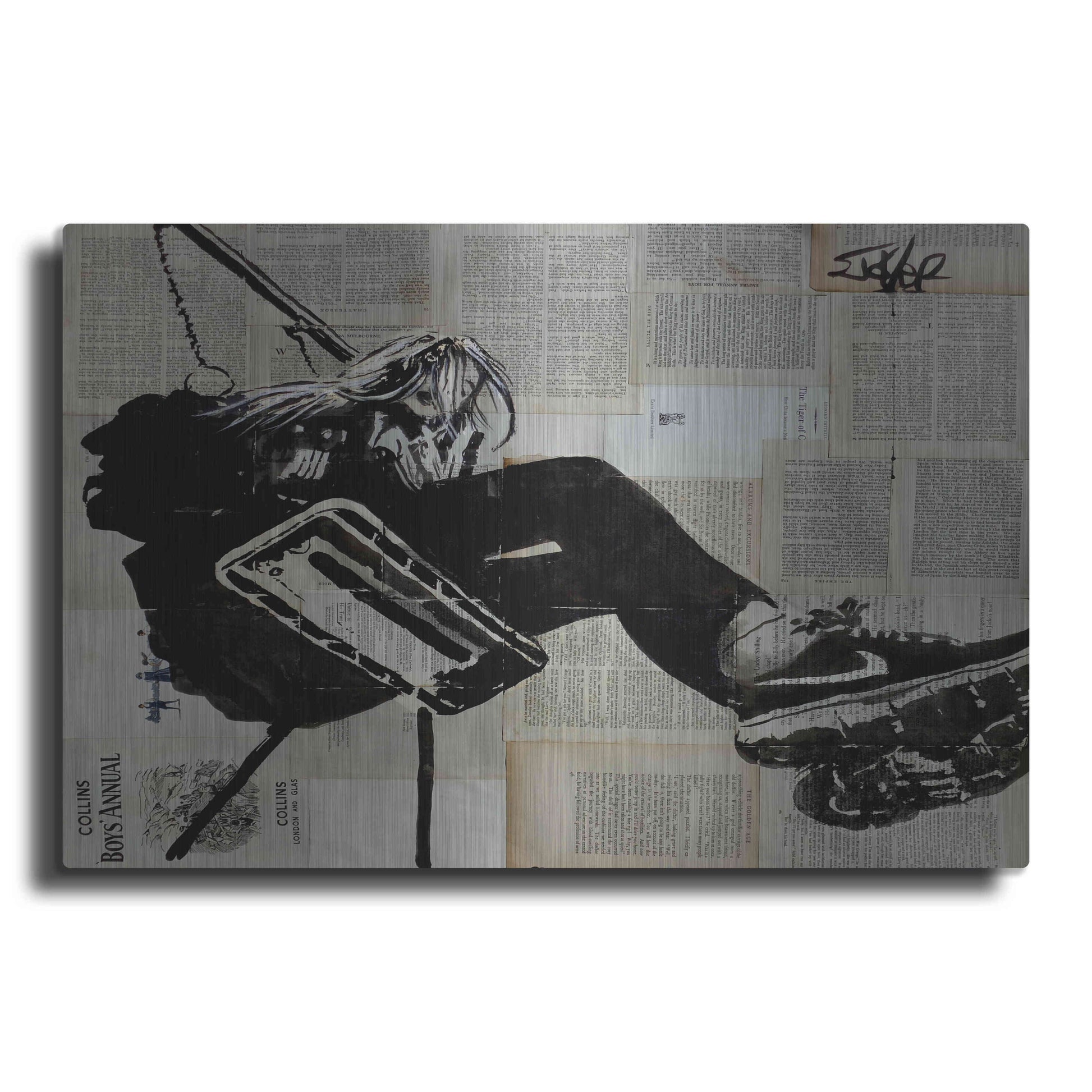 Luxe Metal Art 'Sway Away' by Loui Jover, Metal Wall Art