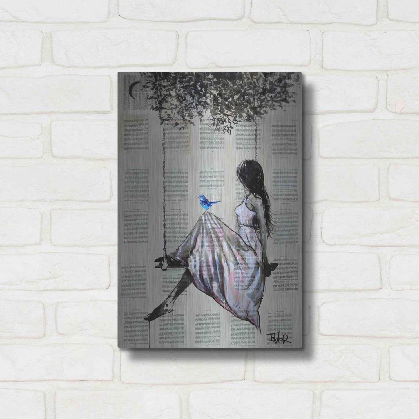 Luxe Metal Art 'The Nature Of Hope' by Loui Jover, Metal Wall Art,12x16