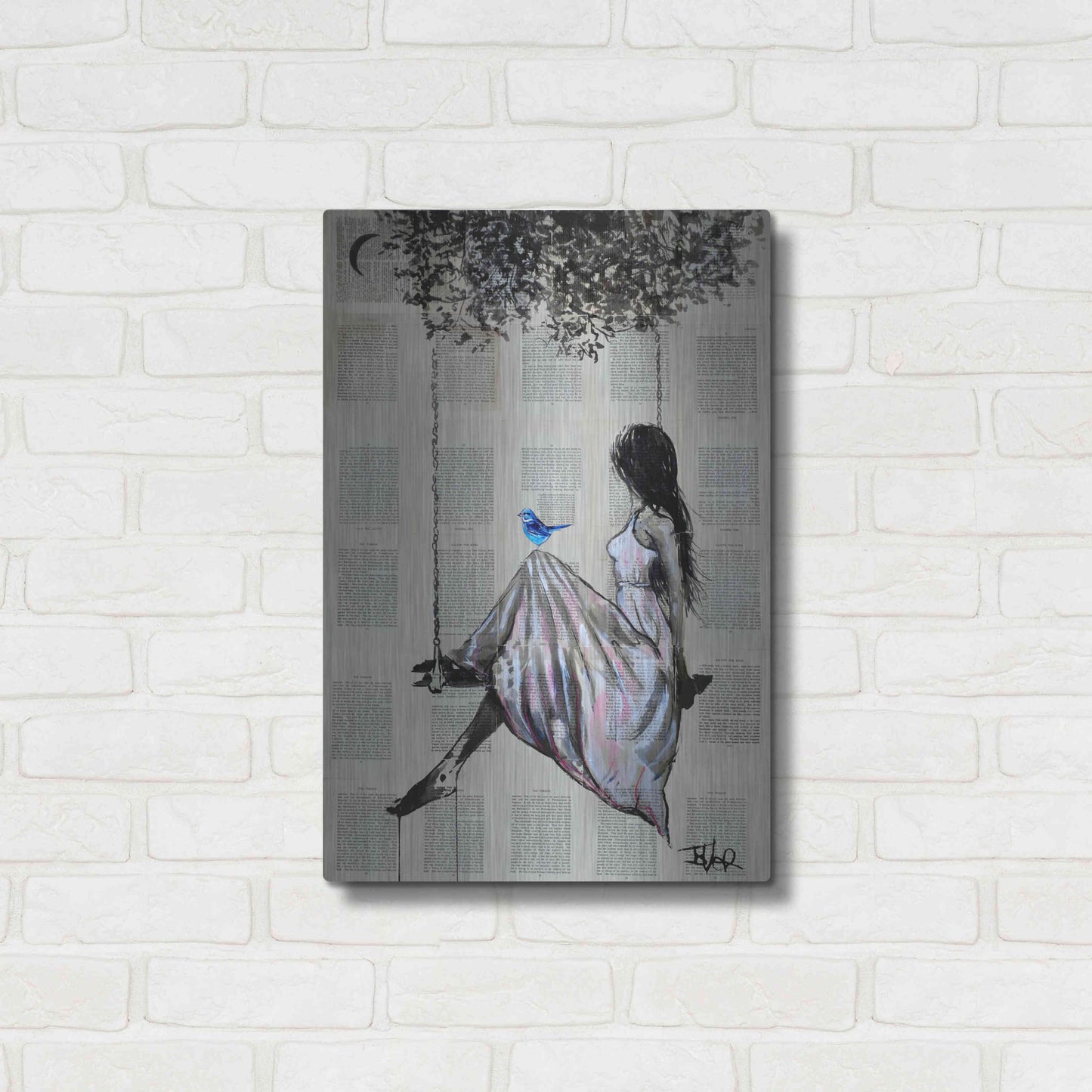 Luxe Metal Art 'The Nature Of Hope' by Loui Jover, Metal Wall Art,16x24