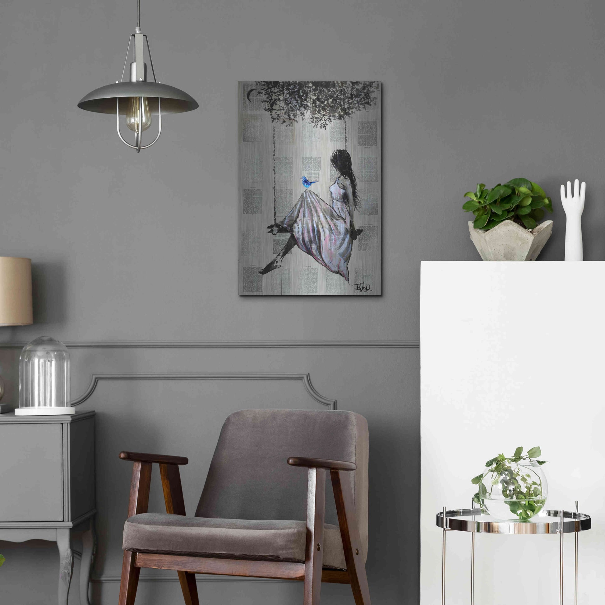 Luxe Metal Art 'The Nature Of Hope' by Loui Jover, Metal Wall Art,16x24