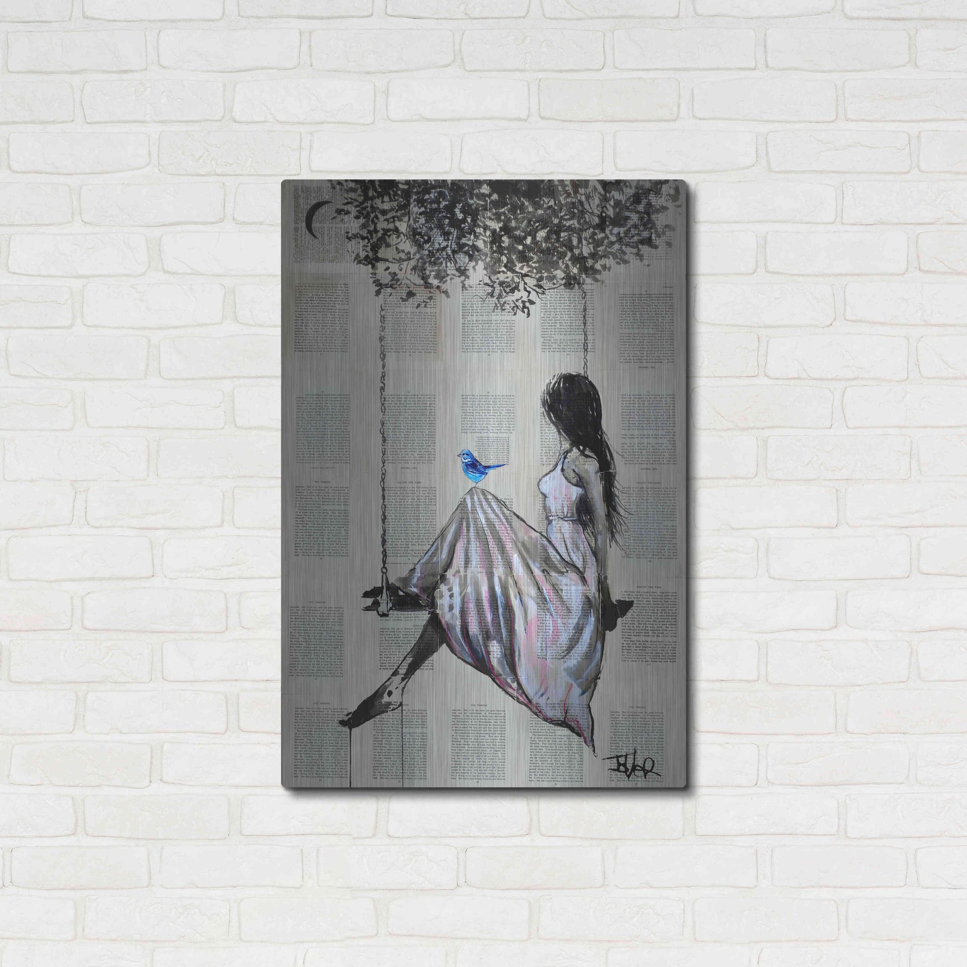 Luxe Metal Art 'The Nature Of Hope' by Loui Jover, Metal Wall Art,24x36