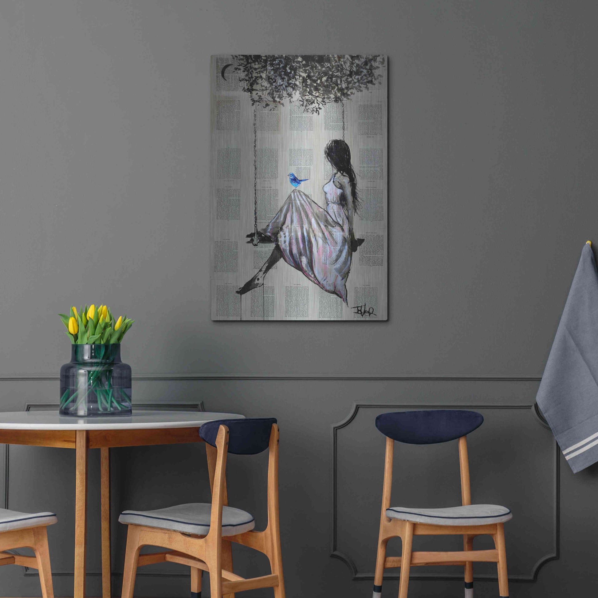 Luxe Metal Art 'The Nature Of Hope' by Loui Jover, Metal Wall Art,24x36