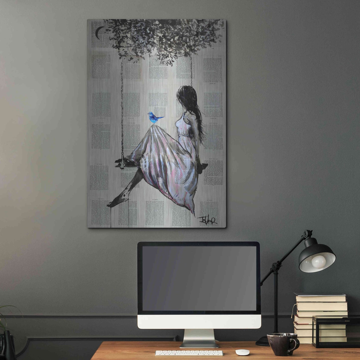 Luxe Metal Art 'The Nature Of Hope' by Loui Jover, Metal Wall Art,24x36