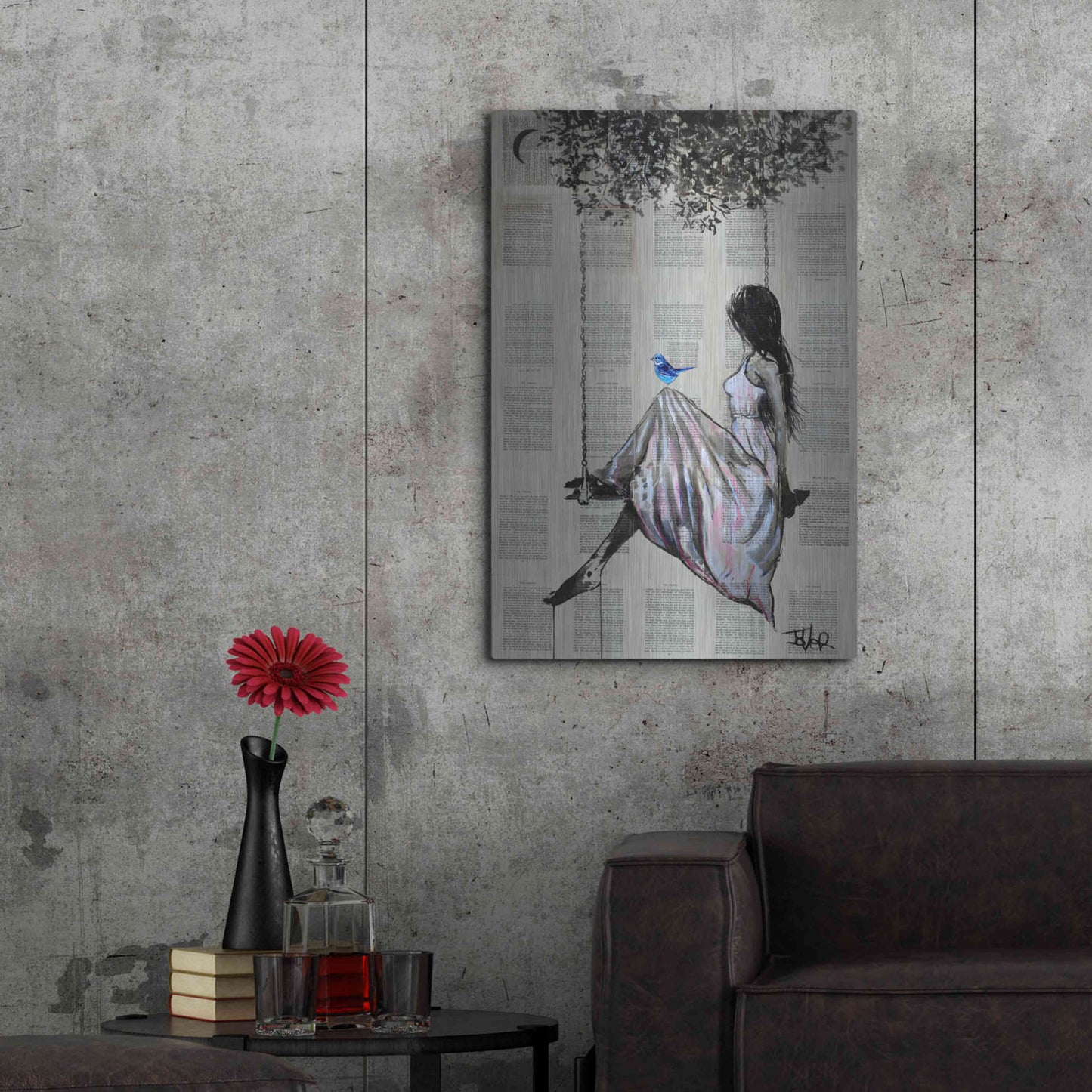 Luxe Metal Art 'The Nature Of Hope' by Loui Jover, Metal Wall Art,24x36