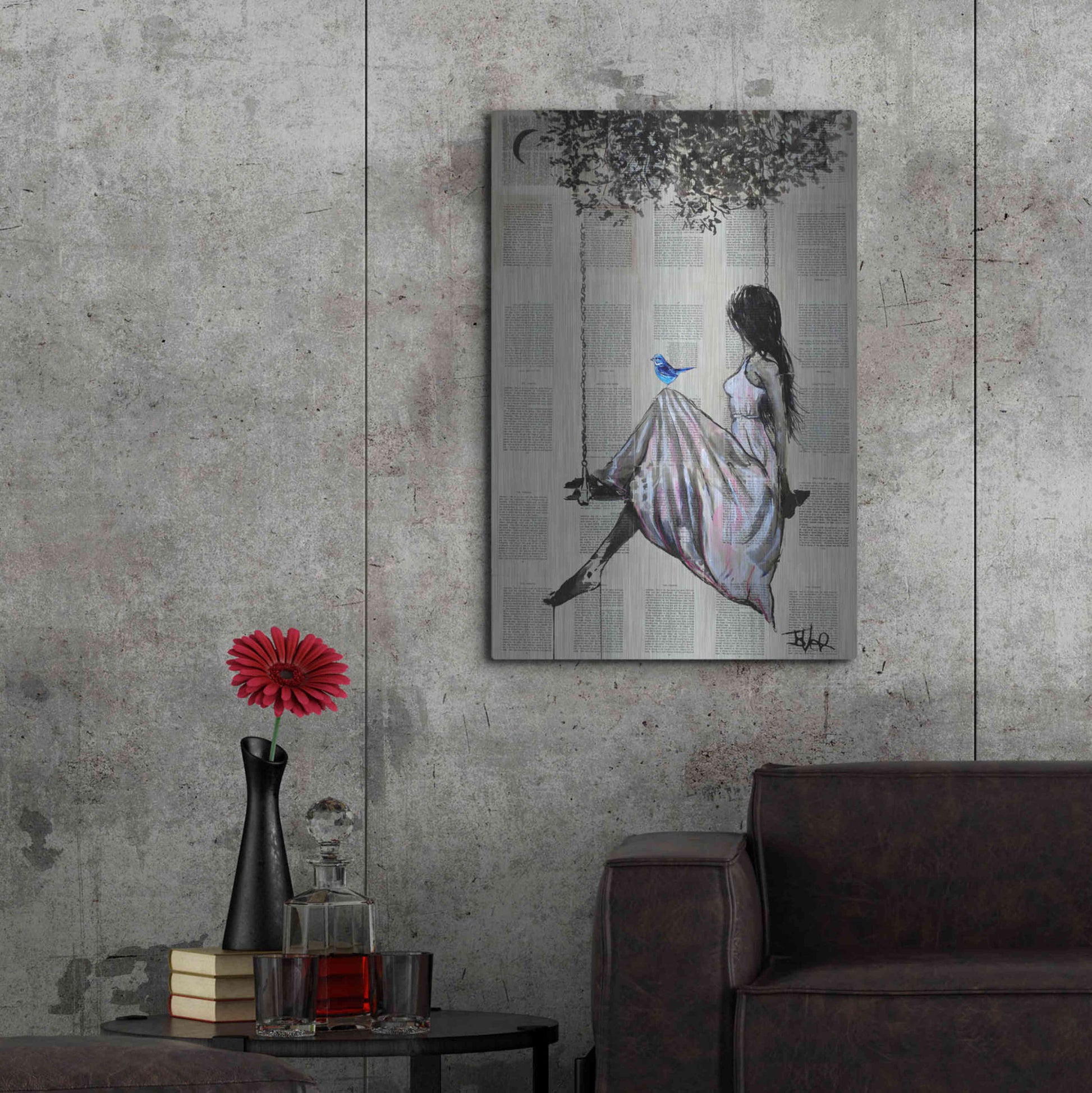 Luxe Metal Art 'The Nature Of Hope' by Loui Jover, Metal Wall Art,24x36