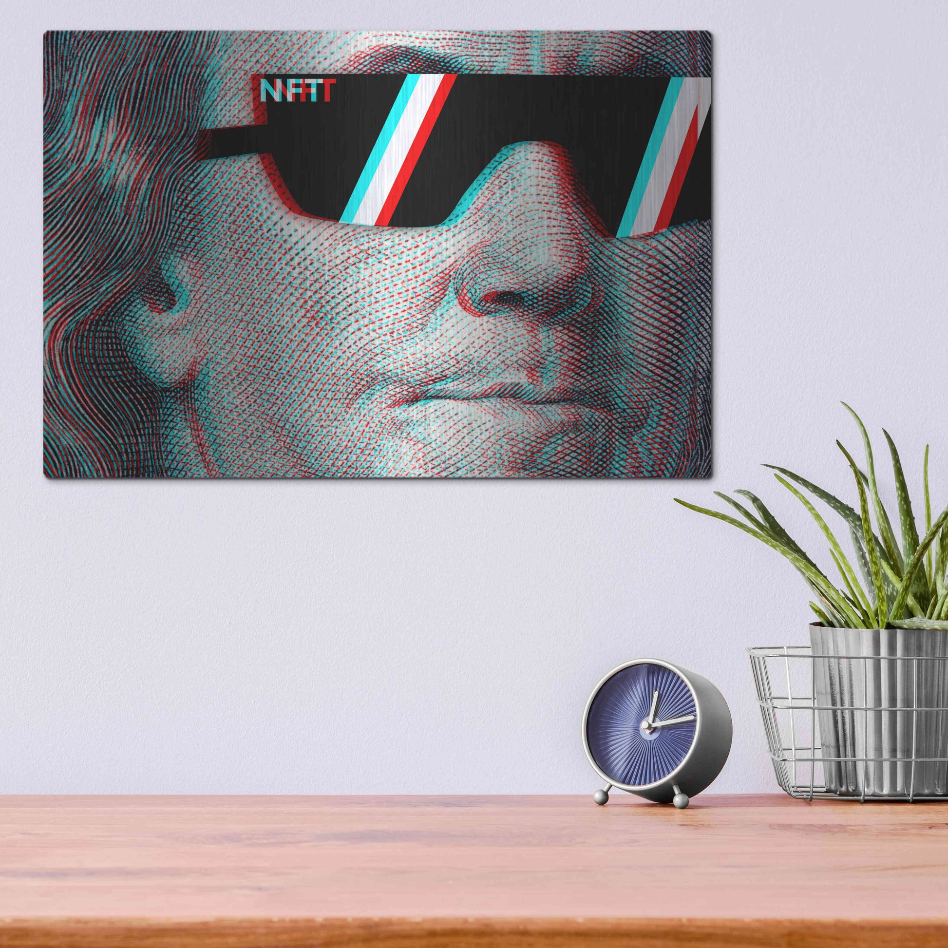 Luxe Metal Art 'NFT Degen' by Epic Portfolio, Metal Wall Art,16x12
