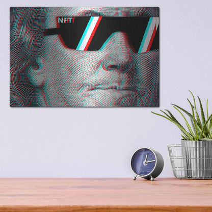Luxe Metal Art 'NFT Degen' by Epic Portfolio, Metal Wall Art,16x12