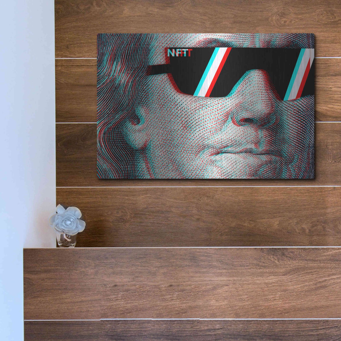 Luxe Metal Art 'NFT Degen' by Epic Portfolio, Metal Wall Art,16x12