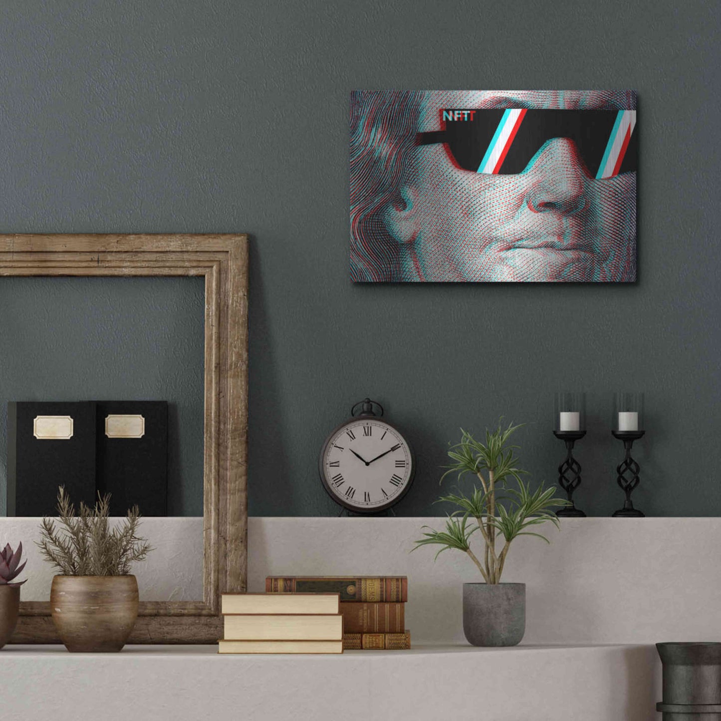 Luxe Metal Art 'NFT Degen' by Epic Portfolio, Metal Wall Art,16x12