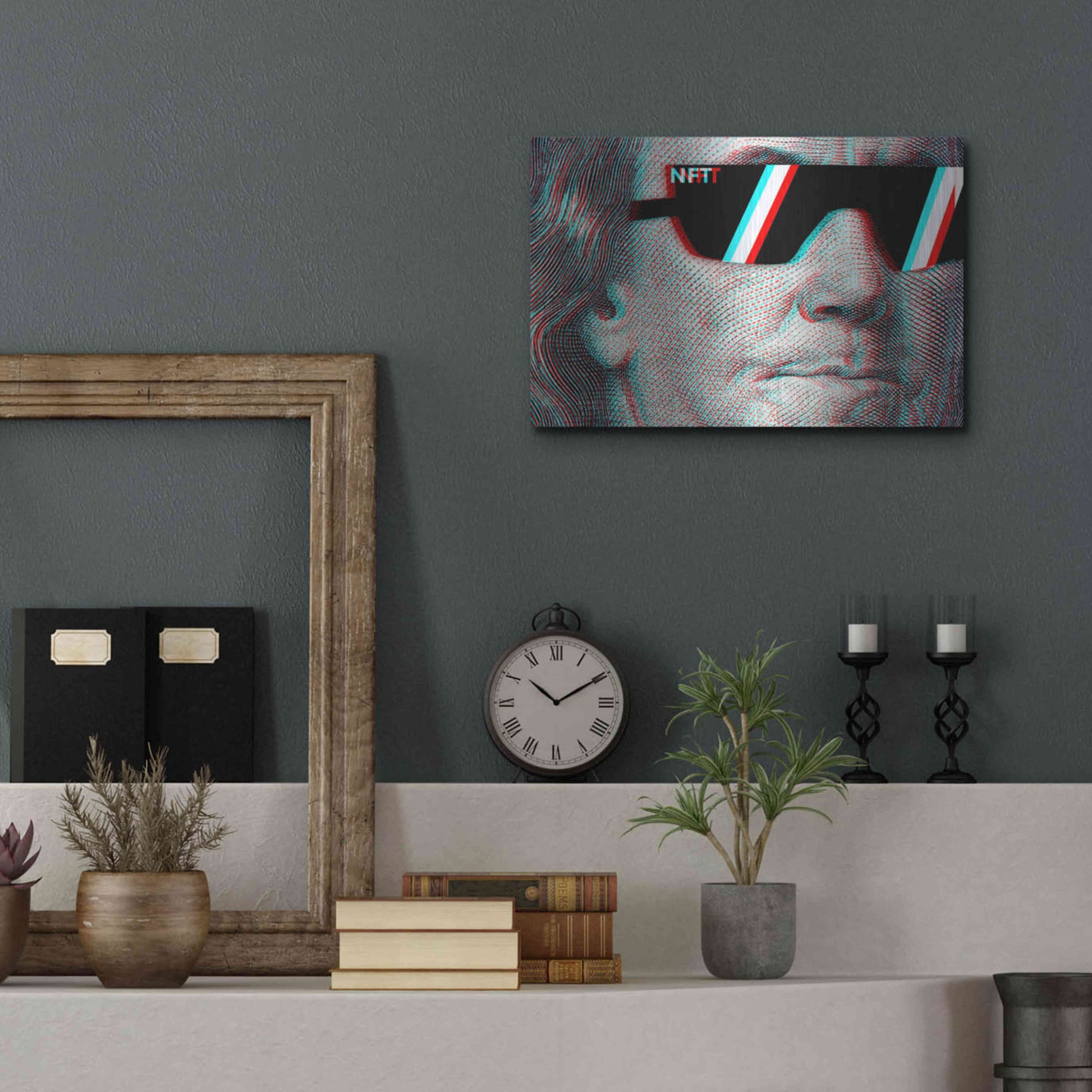Luxe Metal Art 'NFT Degen' by Epic Portfolio, Metal Wall Art,16x12