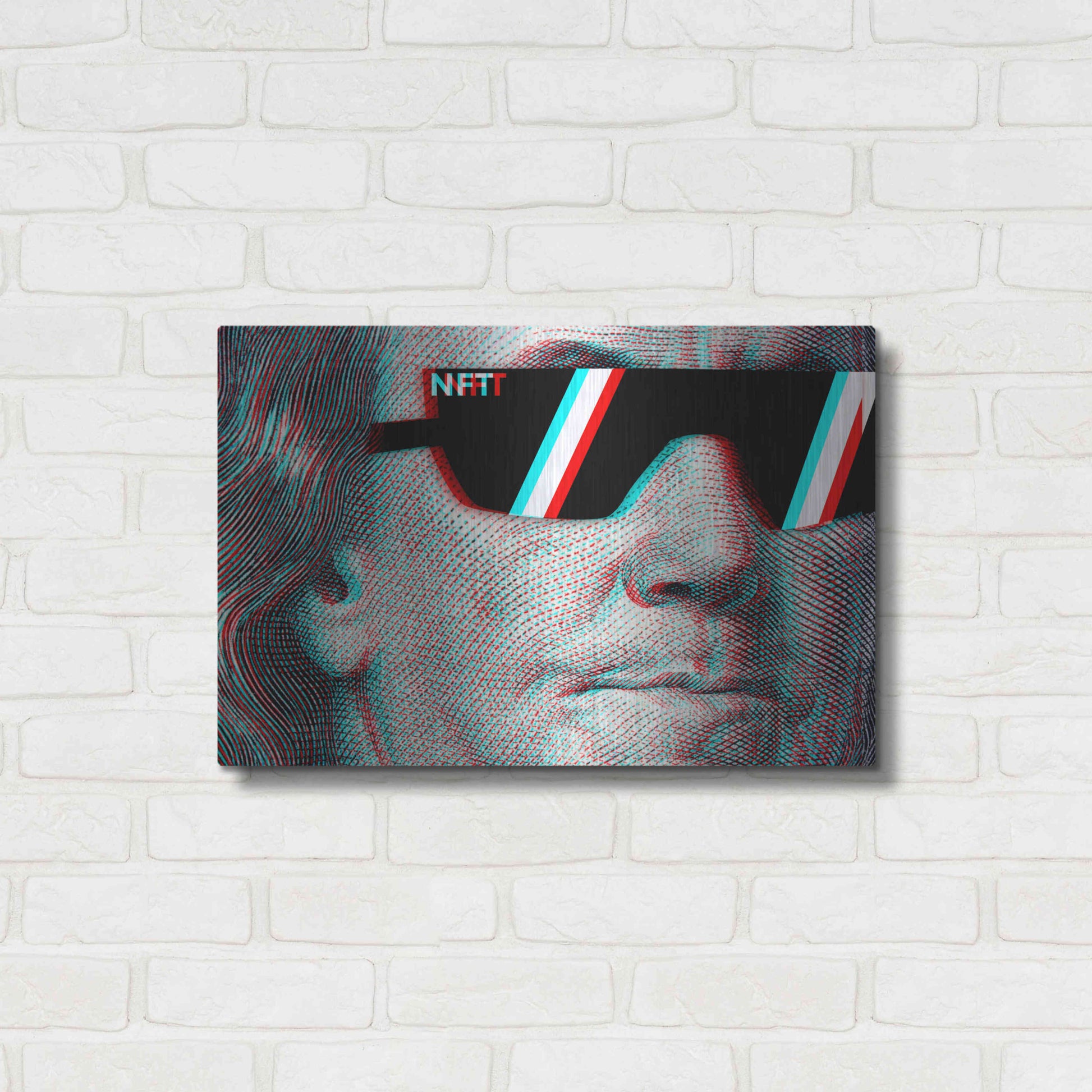 Luxe Metal Art 'NFT Degen' by Epic Portfolio, Metal Wall Art,24x16