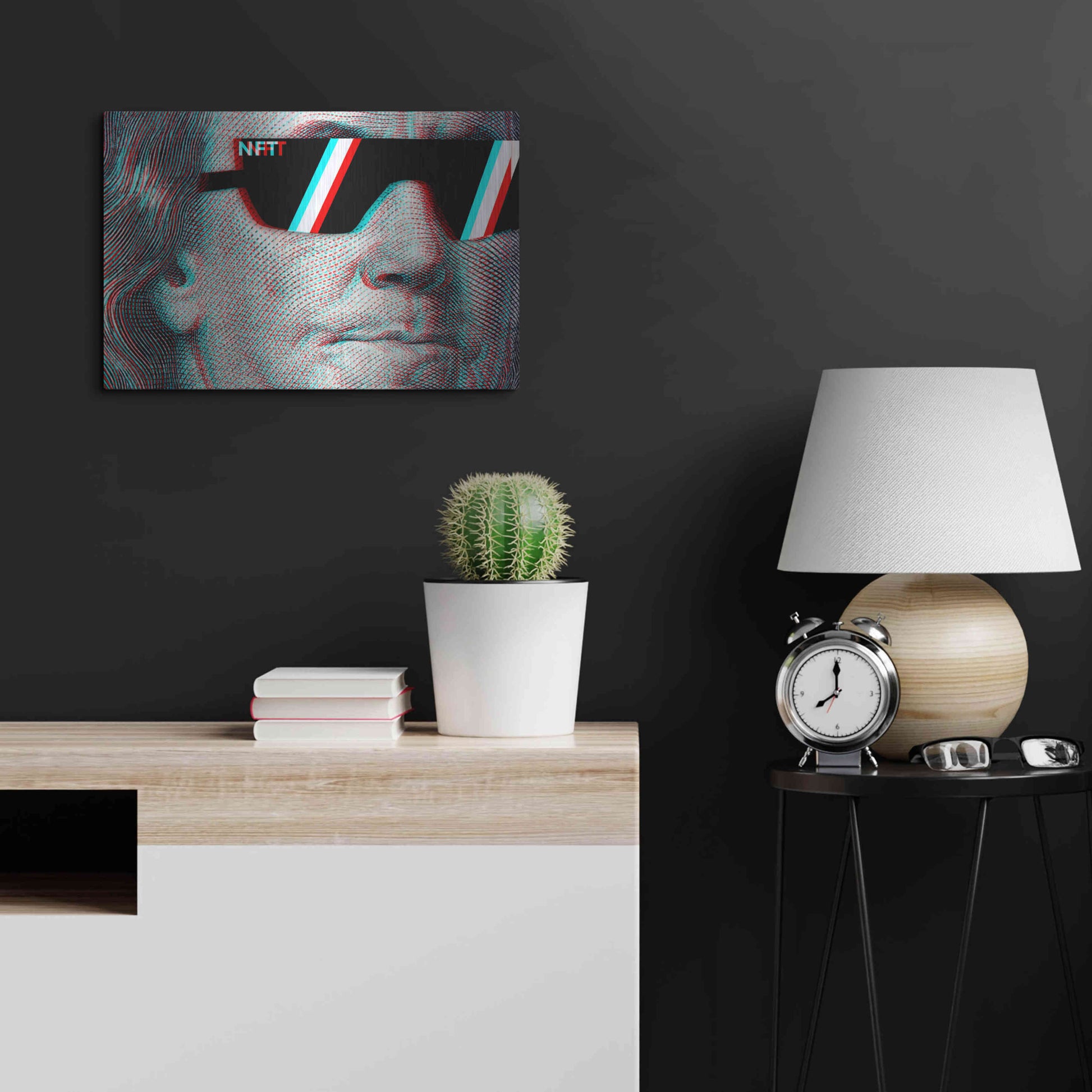Luxe Metal Art 'NFT Degen' by Epic Portfolio, Metal Wall Art,24x16