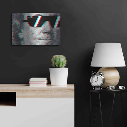Luxe Metal Art 'NFT Degen' by Epic Portfolio, Metal Wall Art,24x16