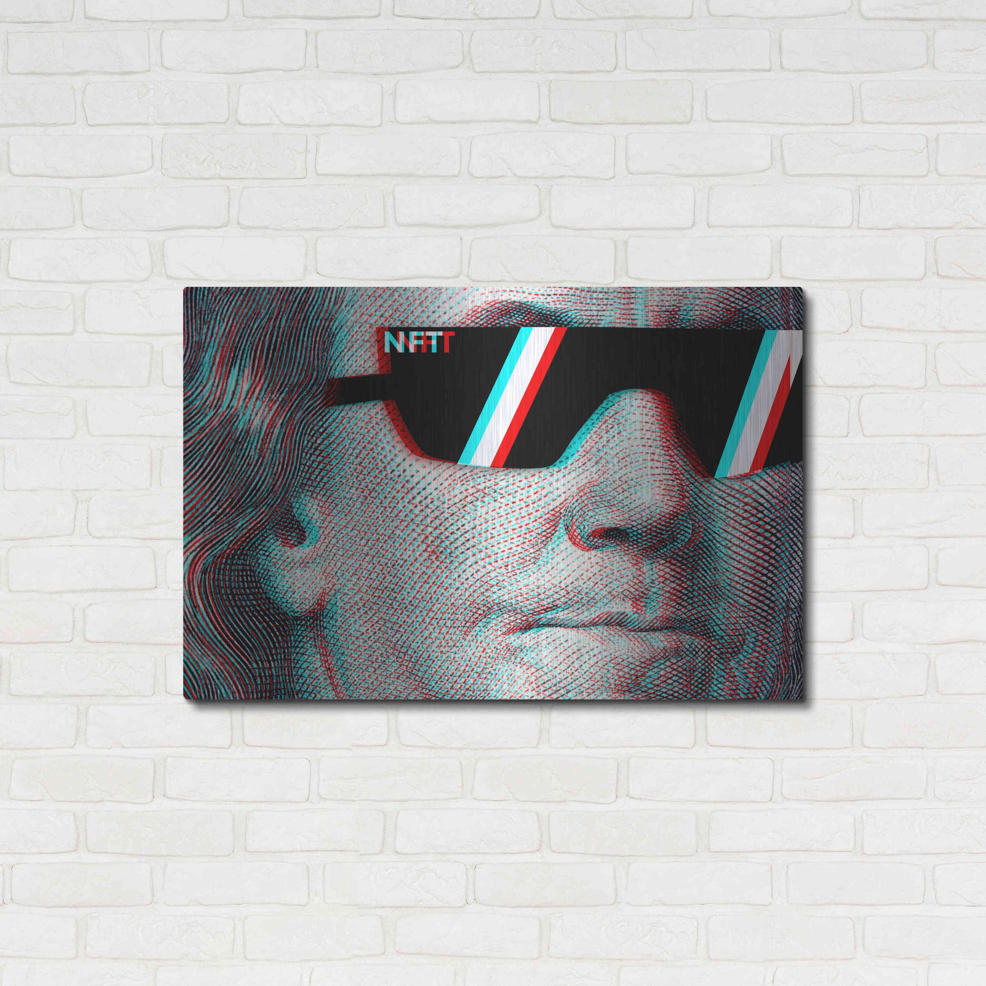 Luxe Metal Art 'NFT Degen' by Epic Portfolio, Metal Wall Art,36x24