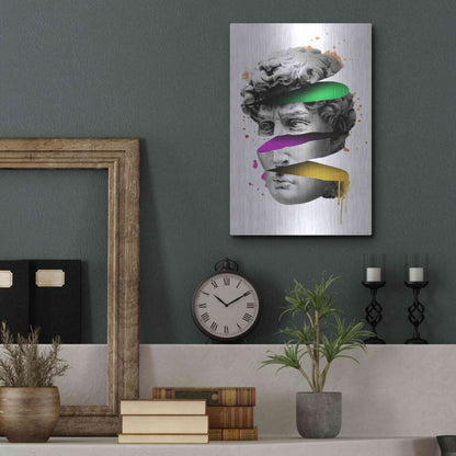 Luxe Metal Art 'Michelangelo David Sliced' by Luxe Metal Portfolio, Metal Wall Art,12x16