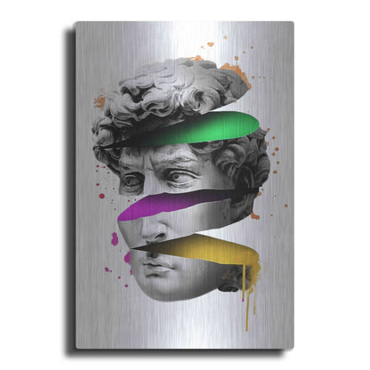 Luxe Metal Art 'Michelangelo David Sliced' by Luxe Metal Portfolio, Metal Wall Art
