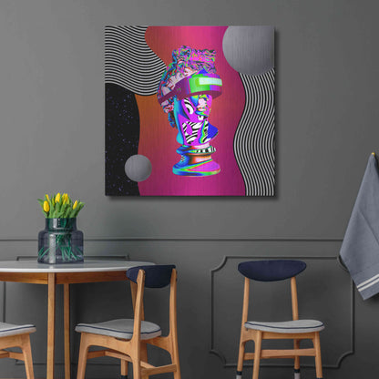 Luxe Metal Art 'Cyberpunk David ' by Luxe Metal Portfolio, Metal Wall Art,36x36