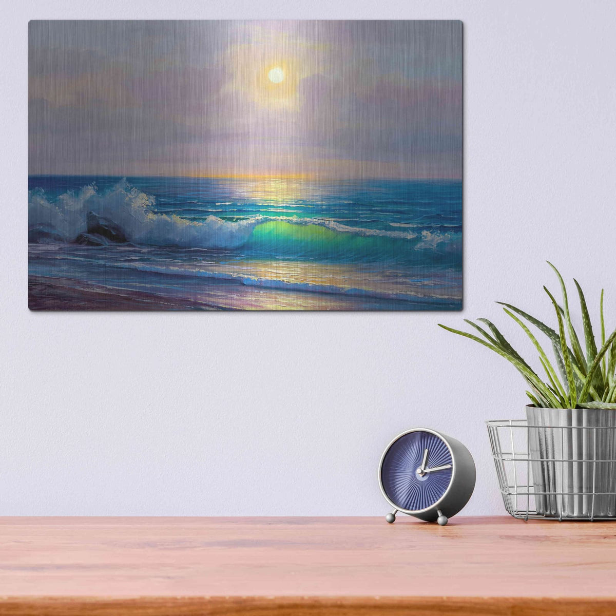'Bali Sunset' by Luxe Metal Portfolio – Metal Wall Art, 16x12 room view