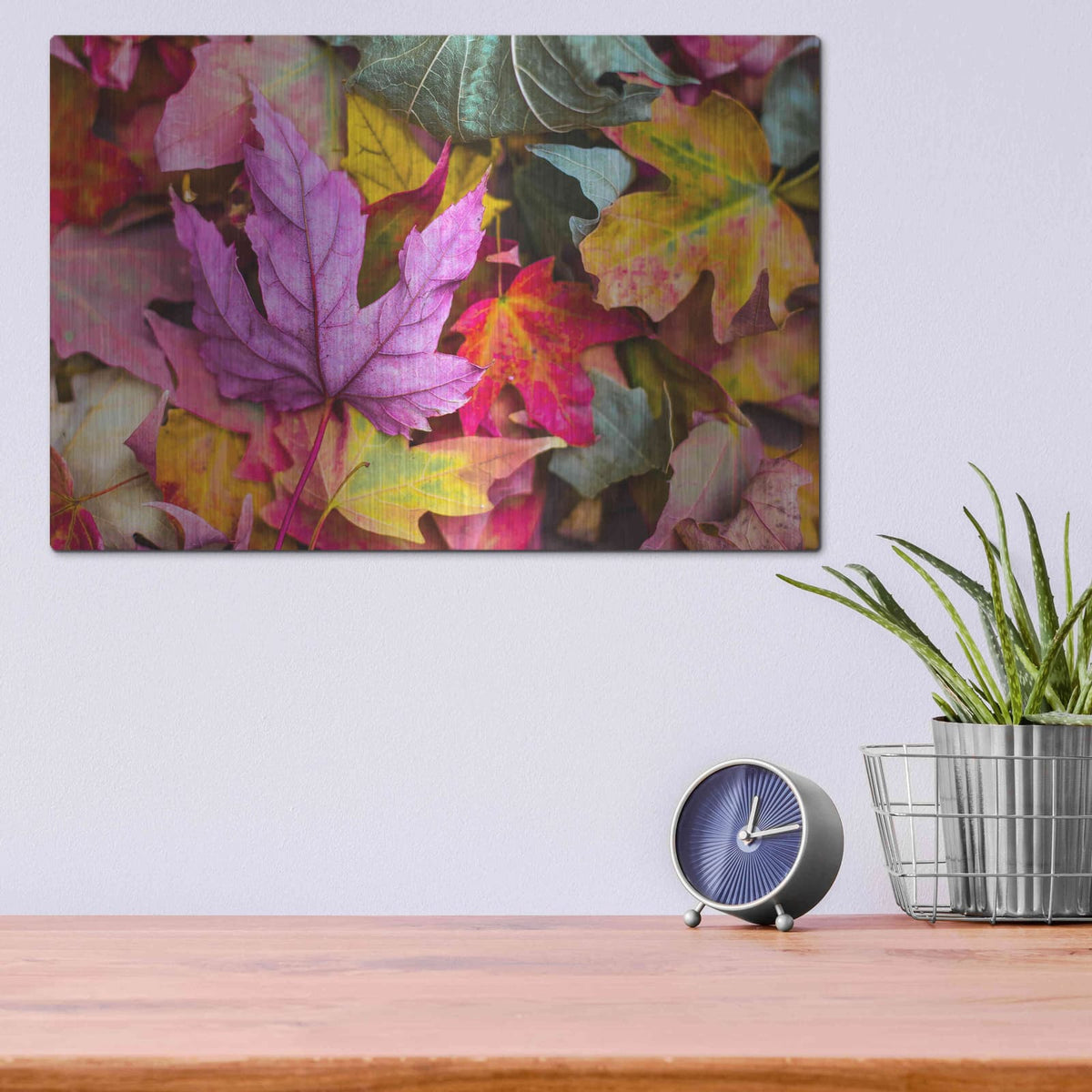 'Beautiful Fall' by Luxe Metal Portfolio – Metal Wall Art, 16x12 room view