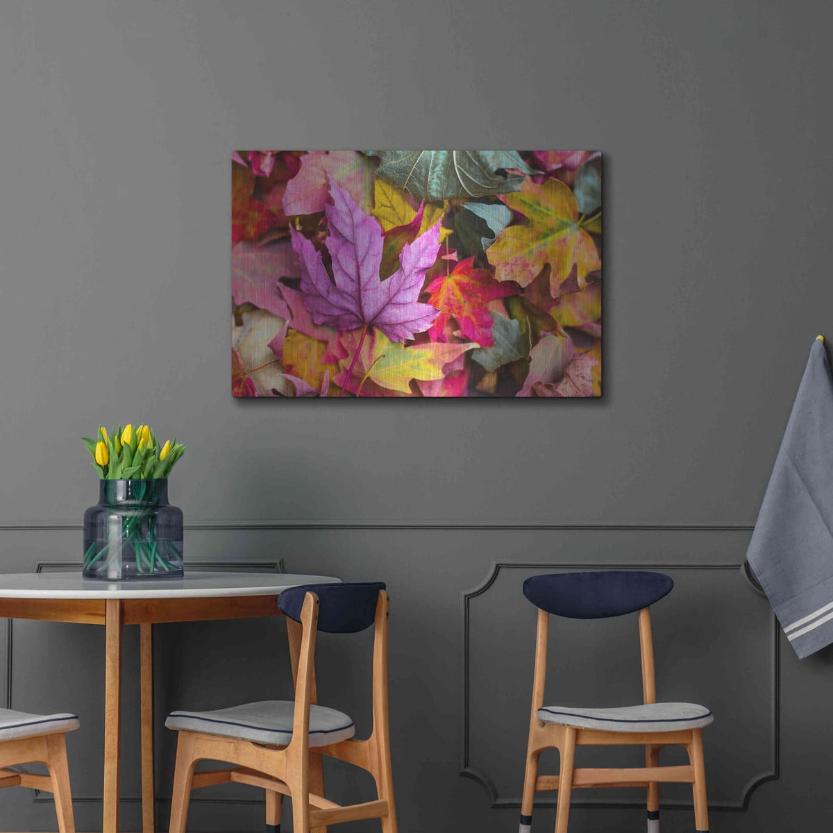 'Beautiful Fall' by Luxe Metal Portfolio – Metal Wall Art, 36x24 room view