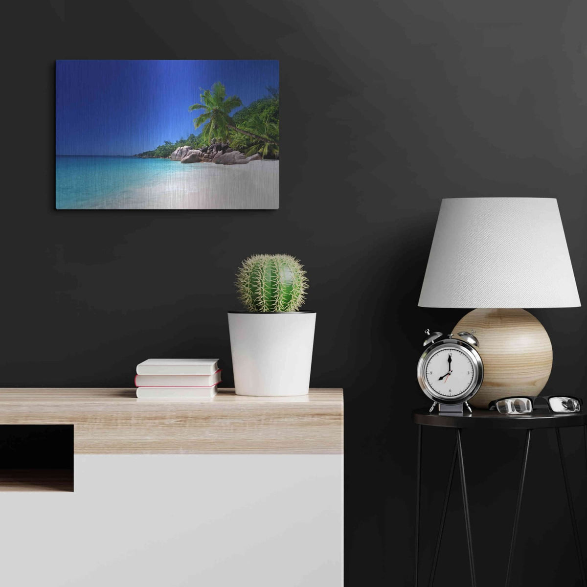 'Caribbean Paradise' by Luxe Metal Portfolio – Metal Wall Art, 24x16 room view