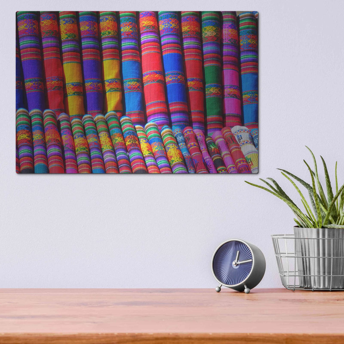 'Colors of the world' by Luxe Metal Portfolio – Metal Wall Art, 16x12 room view