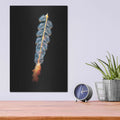 'Deep Sea Rocket' by Luxe Metal Portfolio – Metal Wall Art, 12x16 room view