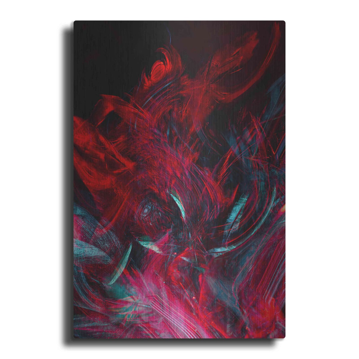 'Red Inferno' by Luxe Metal Portfolio – Metal Wall Art
