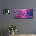 'Silk Dessert' by Luxe Metal Portfolio – Metal Wall Art, 24x12 room view